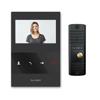 KIT SQ-04M черный ML-16HD черный Комплект видеодомофона Slinex